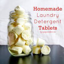 homemade laundry soap diy tablets
