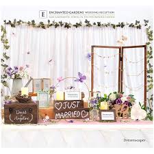 enchanted garden wedding reception