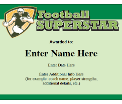 Certificate Templates For Sports And School Award Maker