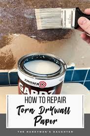 Repair Torn Drywall Paper With Zinsser