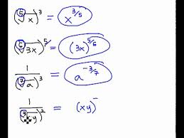 Convert Rational Exponents And Radical