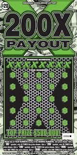 200x Payout Arkansas Scholarship Lottery