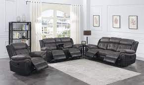 saybrook grey microfiber sofa set