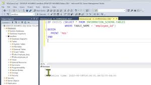 sql check if table exists ytics4all
