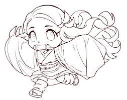 On the coloring pages you will find your favorite characters from the anime demon slayer: Cute Chibi Nezuko Coloring Pages Chibi Coloring Pages Coloring Pages For Kids And Adults