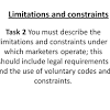 Limitations and Contraints of Marketing