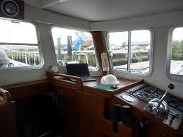 The lagun saloon table swivels to stow behind the bulkhead. Fisher 37 Yacht For Sale Motorsailer