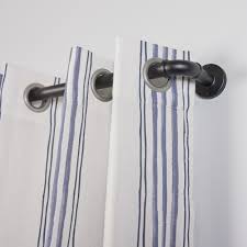 single curtain rod in the curtain rods