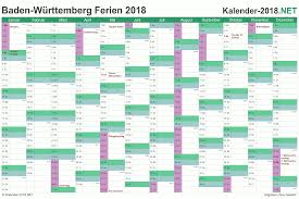 Wann es dich auch immer wohin verschlägt, ob in den schulferien oder zu einem anderen zeitpunkt im kalender: Ferien Baden Wurttemberg 2018 Ferienkalender Ubersicht