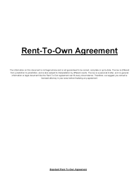 This means you can stop paying rent (dead money) and if you are a hard worker you can improve the quality of the property by doing some renovations and then later rent it out for a higher rental yield. Lease Purchase Contract Wikipedia
