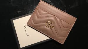 Gucci wallet card holder $150.0. Gg Marmont Card Case Reveal Youtube