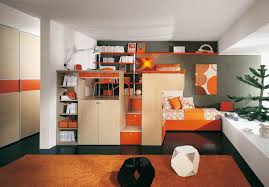 orange children s bedroom furniture set