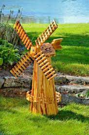 Outdoor Wooden Windmill Amish Made In