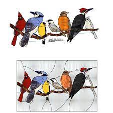 Birds On A Branch Stained Glass Pattern