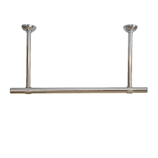 Most drapery rods and track will have ceiling mount brackets available. Peiqing 304 Fixed Drying æ¡¿ Stainless Steel Impotence Clothes Rack Single Rod Cool Clothes Rail Hanging Ceiling Mounting Clothes Rod