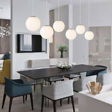 Modern White Glass Globe Pendant Light Fixtures Kitchen Lamp Hanging Lights Ebay