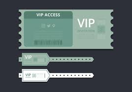 Vip Pass Id Card Or Ticket Template Vip Pass For Event Template