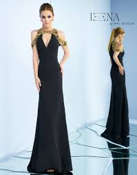 V Neck Jersey Gown With Peek A Boo Shoulders Perfect For