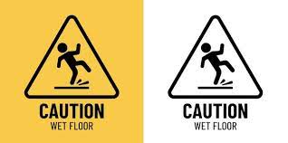 vector caution wet floor print ready