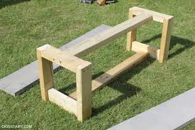 how to diy rustic garden benches using