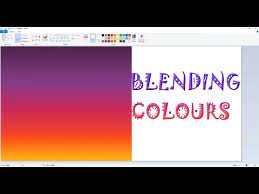How To Make Colour Gradient In Ms Paint