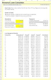 Amortization Calculator Excel Template Loan Auto Medpages Co