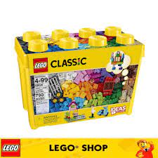 LEGO Hộp khối xây dựng sáng tạo lớn cổ điển 10698 Xây dựng đồ chơi sáng tạo  của riêng bạn, bộ khối xây dựng dành cho trẻ em (790 miếng) đảm bảo