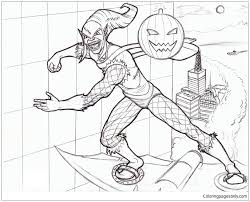 The combo library contains pages of goblin color combinations (a.k.a, color schemes and color palettes) for you to choose from. Spiderman Green Goblin 1 Coloring Pages Superhero Coloring Pages Coloring Pages For Kids And Adults