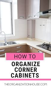 how to organize a corner cabinet the