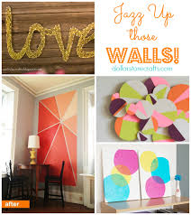 10 Diy Wall Art Ideas Dollar Crafts