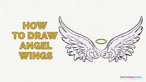 How To Draw Angel Wings In A Few Easy Steps Drawing Tutorial For Kids And Beginners