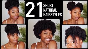 21 easy short natural hairstyles