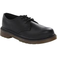 Dr Martens Smart Shoes Boy Everley Youth Black Leather Black