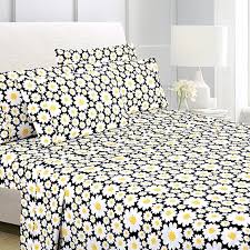 Buy American Home Collection Ultra Soft 4 6 Piece Daisies Printed Bed Sheet Set By Paw Industries Inc On Dot Bo
