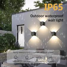 Led Outdoor Indoor Wall Light 2 Leds