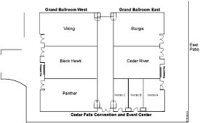 floor plans cedar falls conference