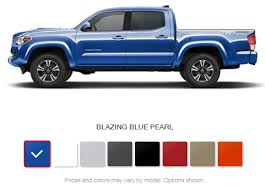 2016 toyota tacoma color options