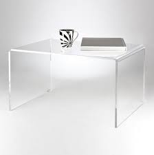 clear acrylic coffee table premium