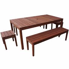 8 Seater Outdoor Table Bench Set