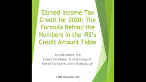 earned income tax credit for 2020 the