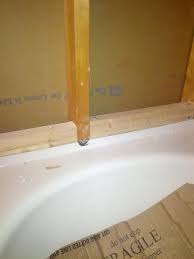 Drywall Around Bath Tub Over The Lip