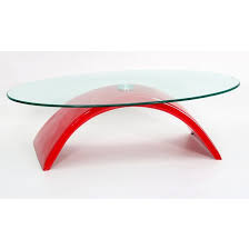 Malisha Fibre Glass Glass Coffee Table