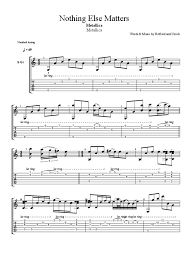 Nothing else matters is the song of music group metallica (usa). Metallica Nothing Else Matters Guitar Tab No Pdf Singles Singles Music