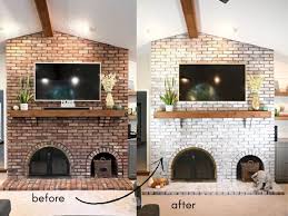 Red Brick Fireplace Makeover Ideas For