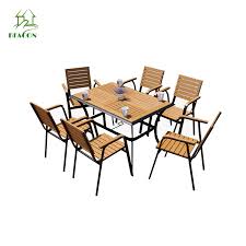 Outdoor Aluminum Frame Polywood Table