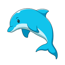cute dolphin vector icon ilration
