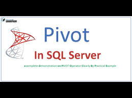 how to create pivot table in sql by