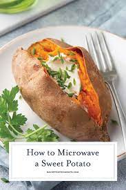 how to microwave a sweet potato sweet