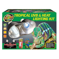 Zoo Med Tropical Reptile Uvb Heat Lighting Kit Reptile Light Fixtures Petsmart