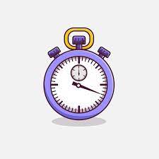 stopwatch timer cartoon icon ilration